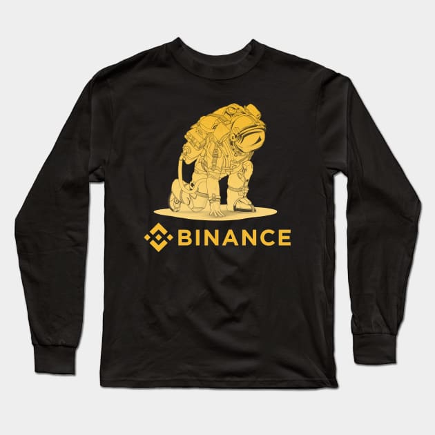 Binance coin bnb Crypto coin Crytopcurrency Long Sleeve T-Shirt by JayD World